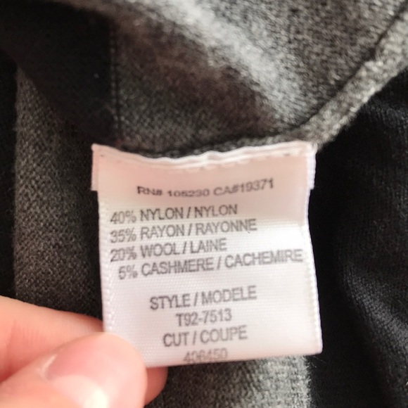 Joie Black and Gray Stripe Three Quarter Sleeves - Picture 8 of 8